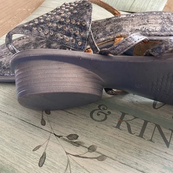 Fooks sandals blue/silver size 37 (7) - Picture 5 of 5